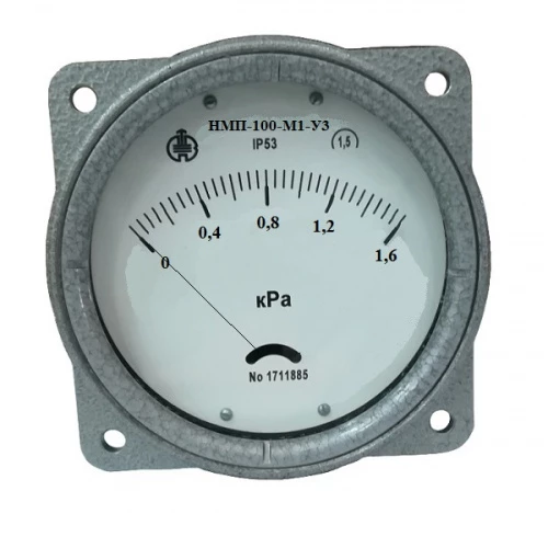 ДНМ-100 +60 кПа-1,5-У3 ФОШ  2х"ерш" под шланг ф8мм УТ000001211
